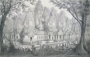 Ruínas de Bayon, Camboja, 1873